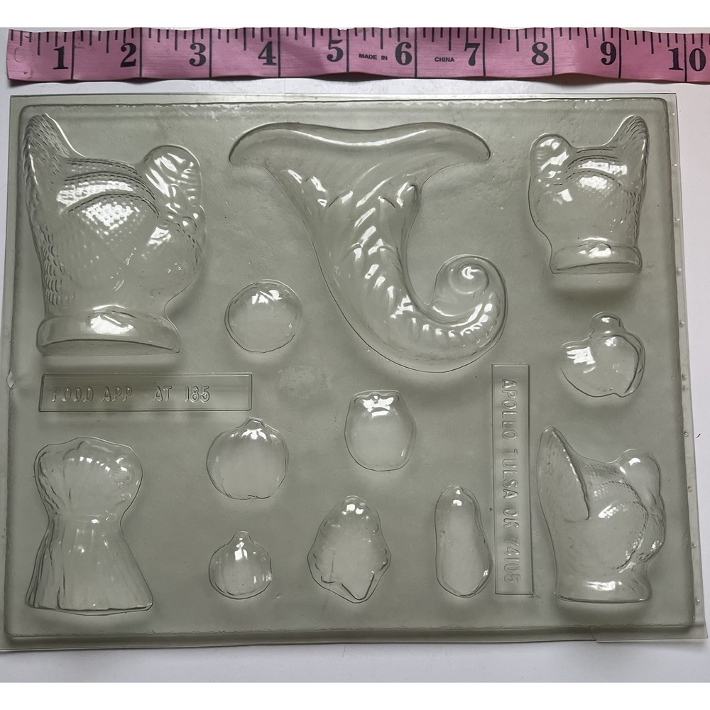 Vintage Holiday Candy Mold Lot- Thanksgiving & Halloween-Apollo Tulsa & Hallmark